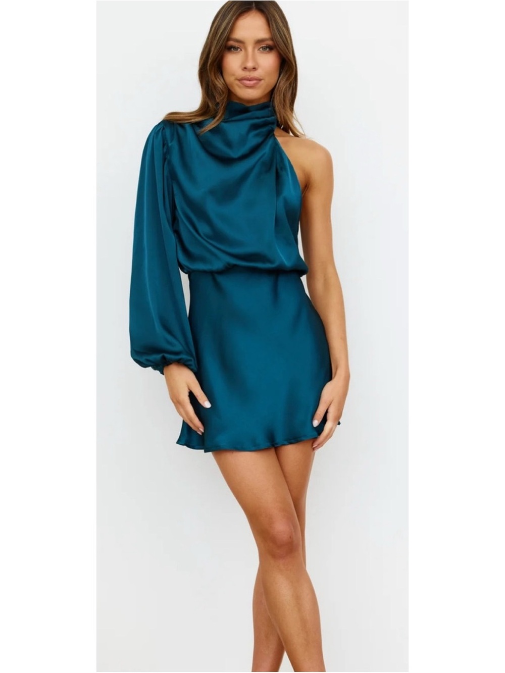 NWT Hello Molly Meet Tonight One Sleeve Mini Dress